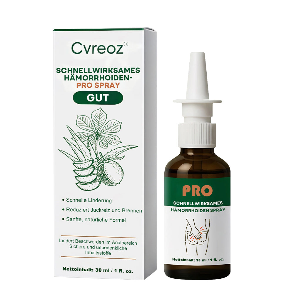 Cvreoz® | SCHNELLWIRKSAMES HÄMORRHOIDEN-PRO SPRAY
