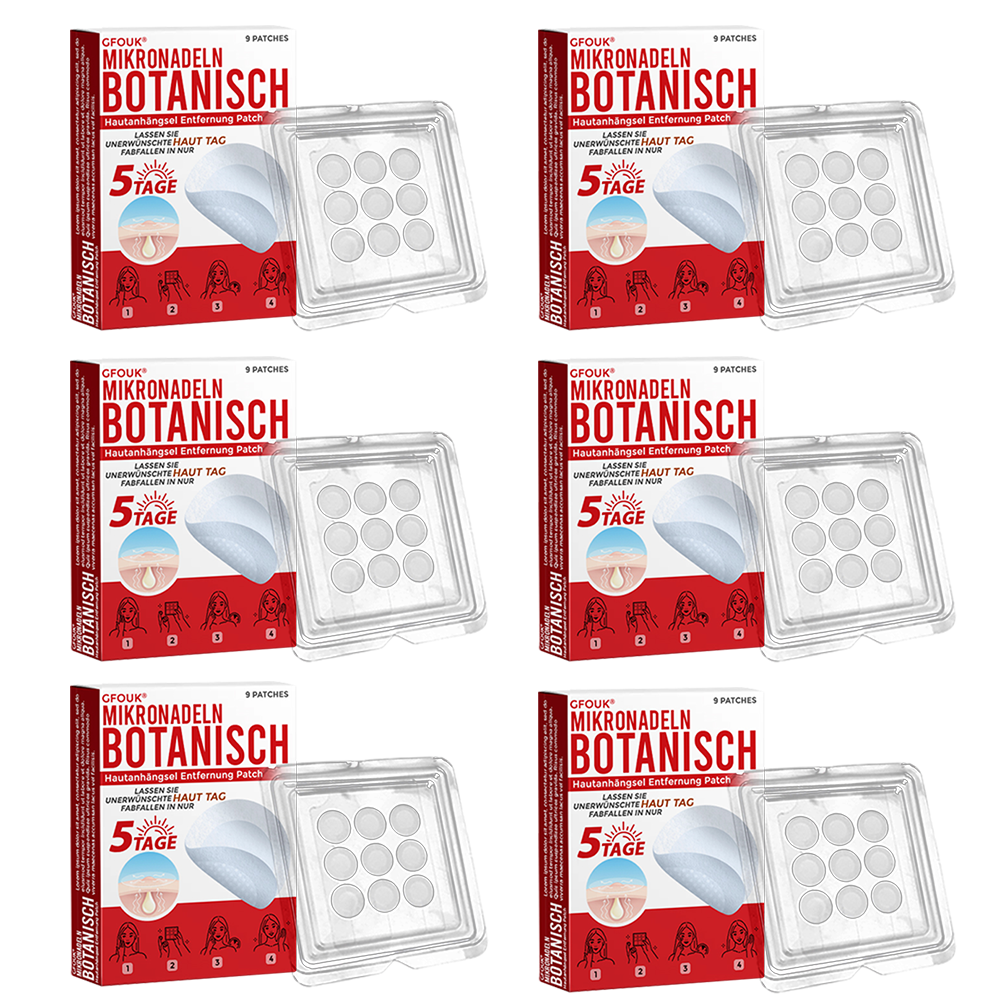 👨🏻⚕️🇩🇪 GFOUK® Mikronadel-Botanisches Hautanhängsel-Entfernungspflaster ✅ Hergestellt in Deutschland