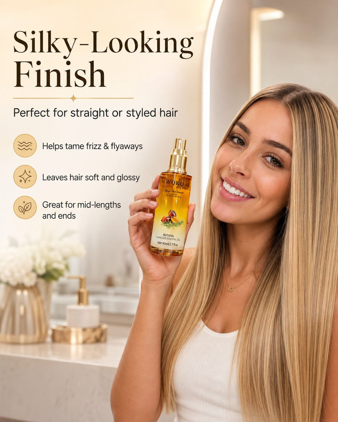 Batavelle™ Batana Haaröl – Pflegt trockenes Haar & verleiht glänzenden, geschmeidigen Look