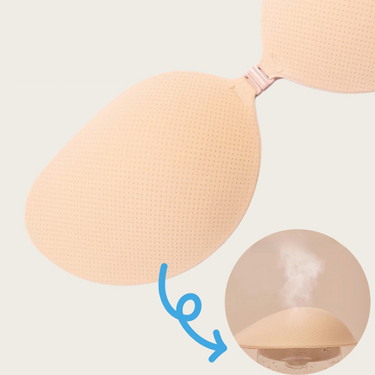 Push-up-BH mit Klebeverschluss vorne | Wiederverwendbare Klebe-BH-Cups mit tiefem Ausschnitt