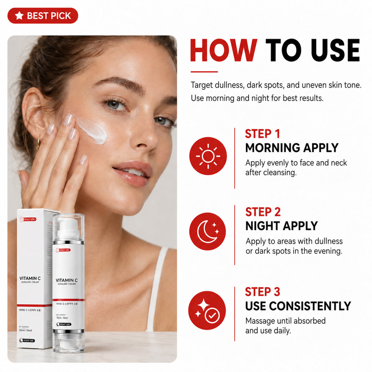 CielaDuo™ Vitamin-C-Duo-Creme – Tages- & Nachtpflege für strahlendere, ebenmäßigere Haut