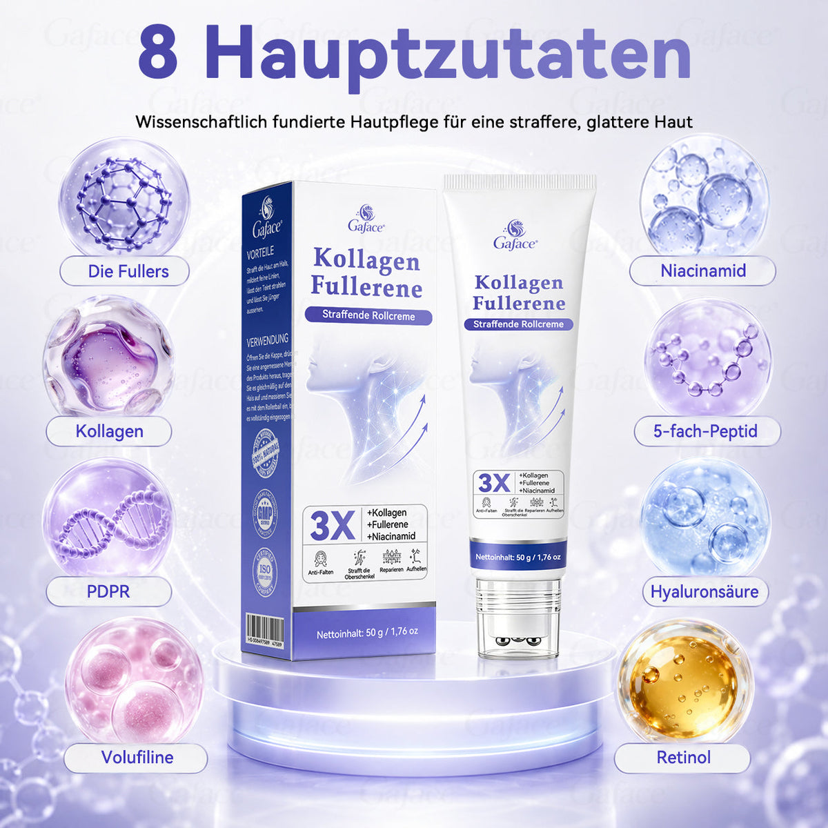CollaNexa™ Kollagen-Fullerene Straffende Rollcreme