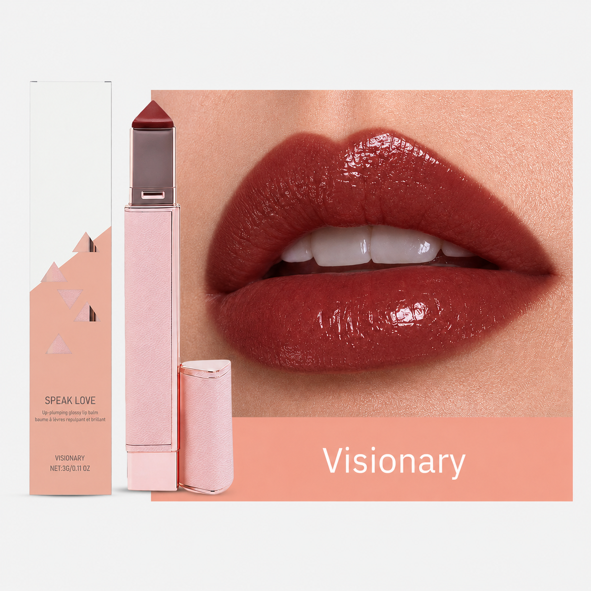 Plumpéa™ Hydratisierender Lip-Plumping-Gloss-Balsam – Voluminöse Lippen & intensiver Glanz