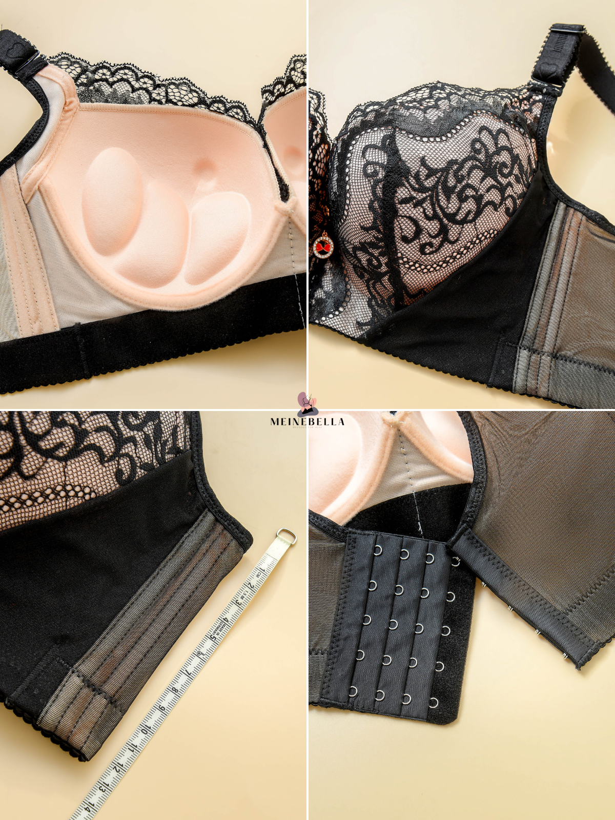 Meinebella™ | Push-Up BH mit Spitze