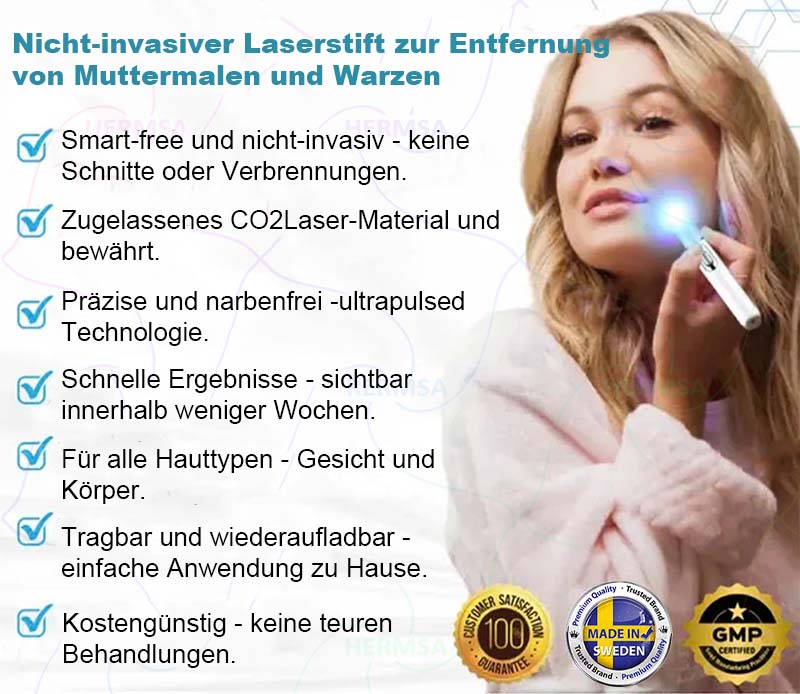 Hermsa® nicht-invasiver Laserpointer - Muttermal- und Warzenentfernung