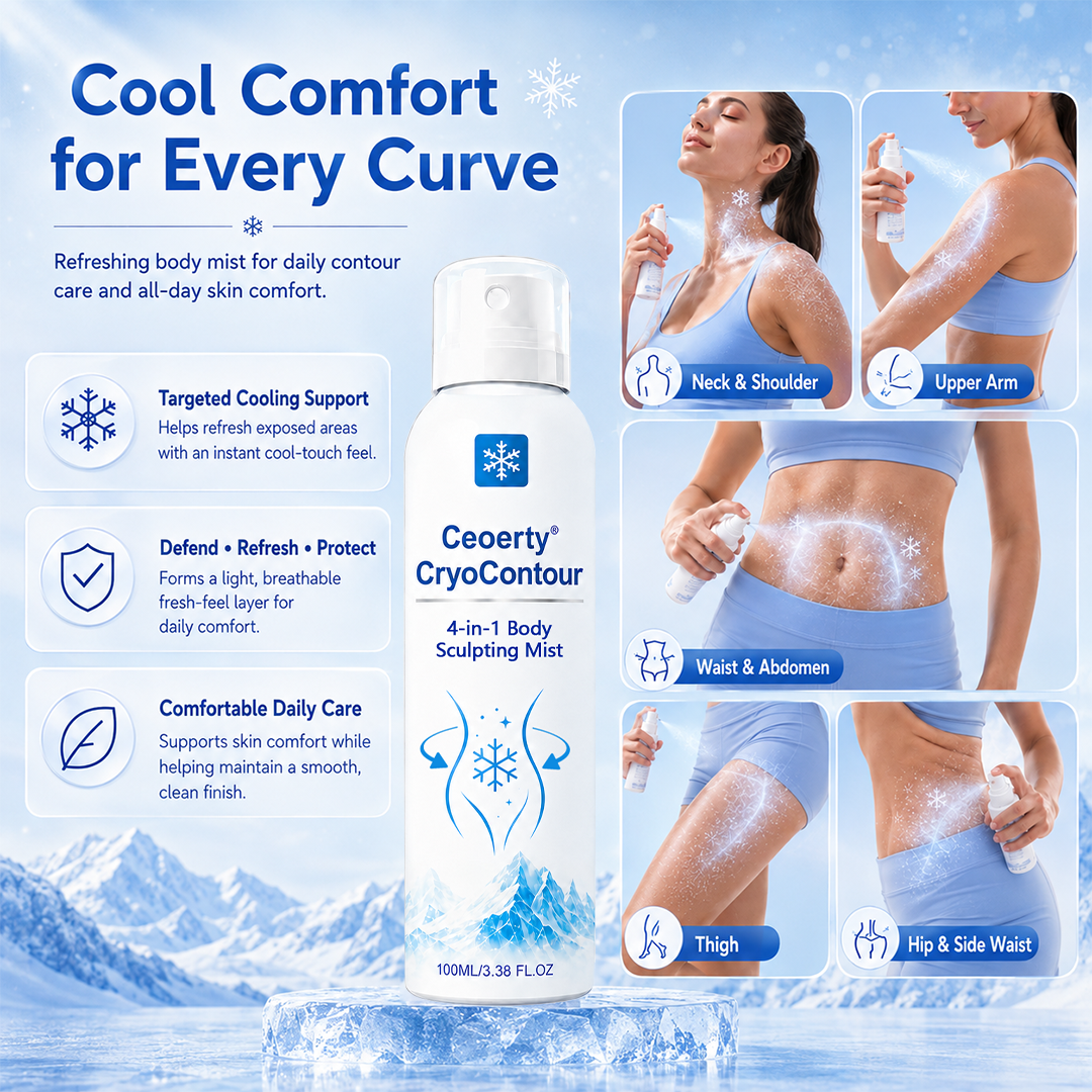 SculptFrost™ 4-in-1 Körperformungs-Spray – Körperkonturen definieren, Fettabbau unterstützen & kühlende Frische genießen