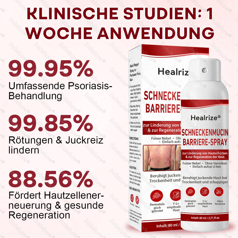 ✅🔥Healrize® Schneckenmucin-Barriere-Spray zur Linderung von Hautschüben und zur Regeneration der Haut