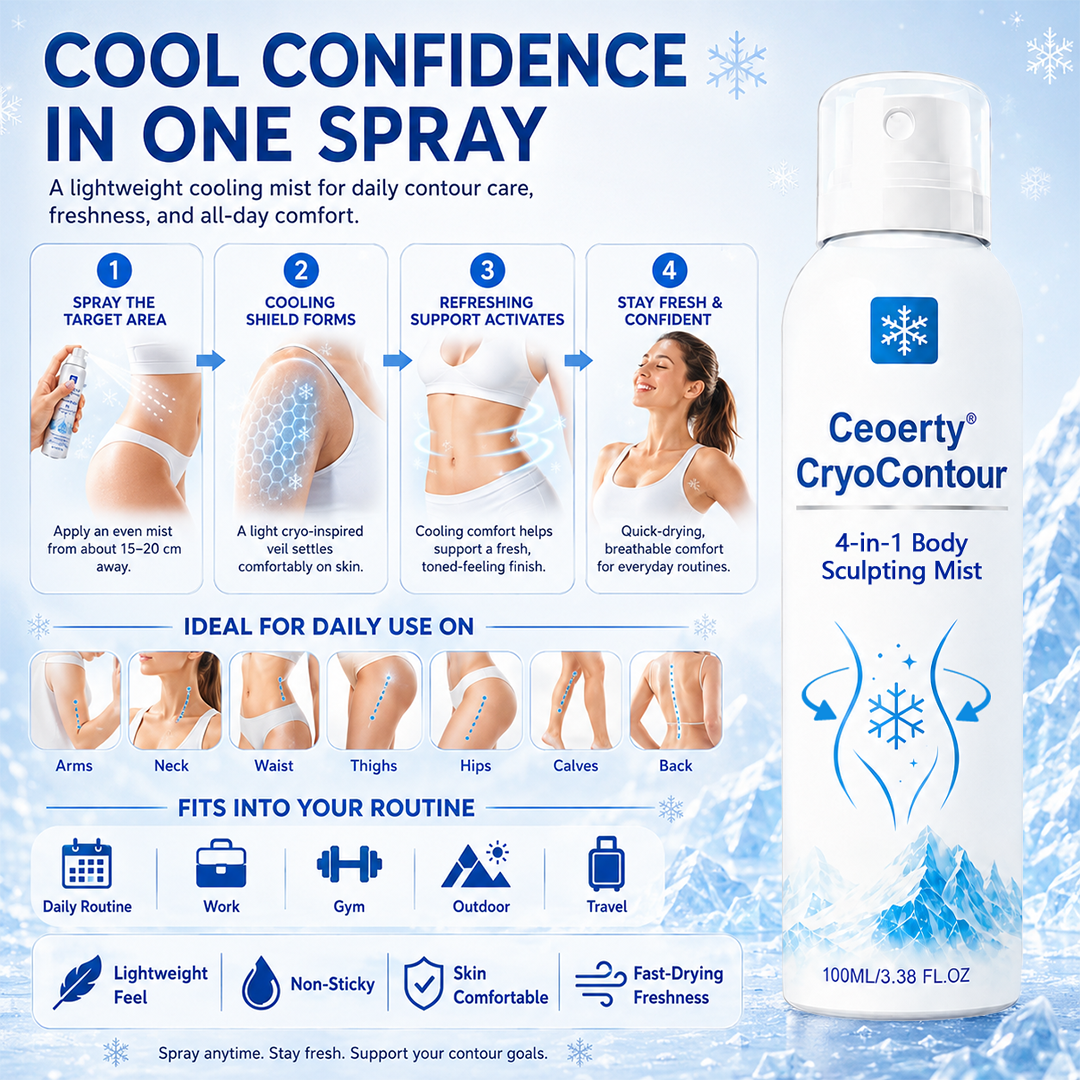 SculptFrost™ 4-in-1 Körperformungs-Spray – Körperkonturen definieren, Fettabbau unterstützen & kühlende Frische genießen