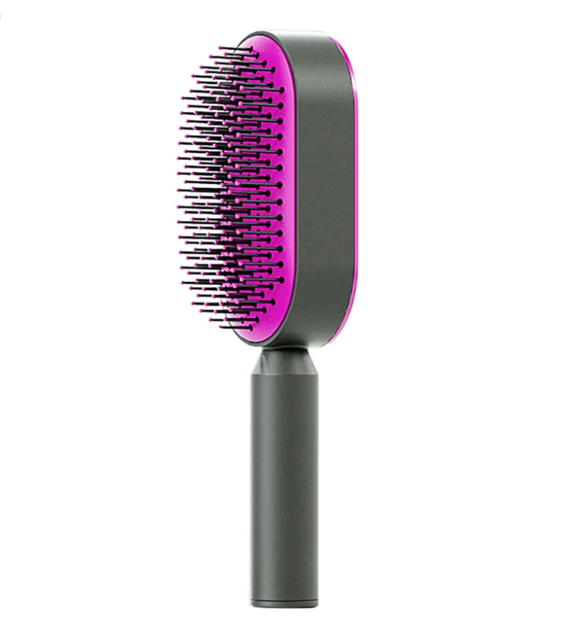 BrushEase™ Selbstreinigende Haarbürste – Hygienisch Sauber mit einem Klick