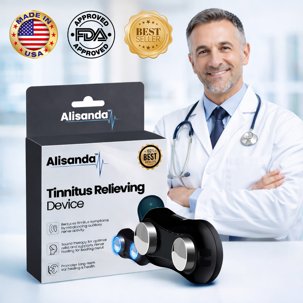 TinniVexa™ Tinnitus Relief Gerät – NeuroPulse-Technologie für schnelle, medikamentenfreie Linderung