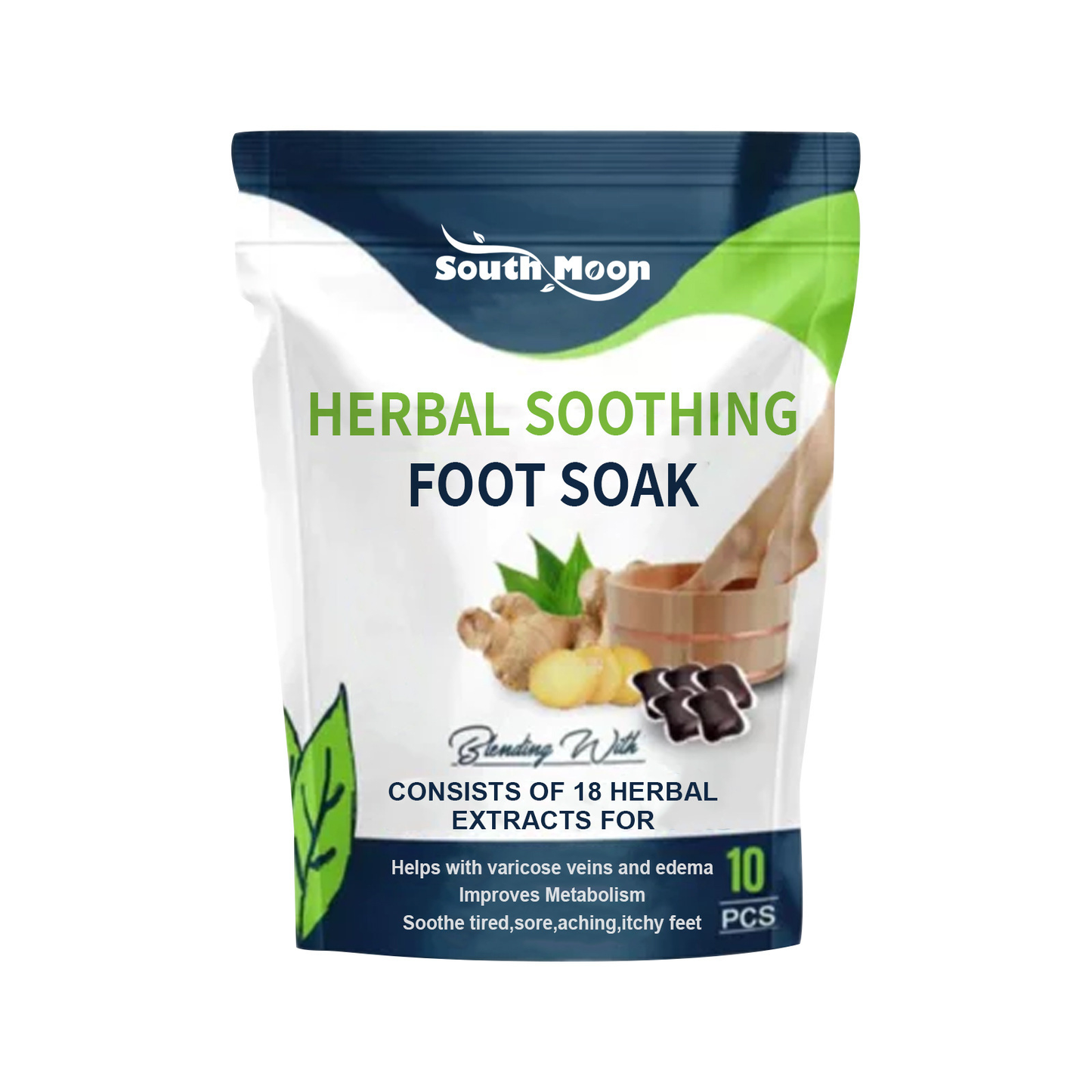 SouthMoon™ | DetoxiSlim Fußbad-Perlen – Ihre natürliche Lösung für gesunde Beine