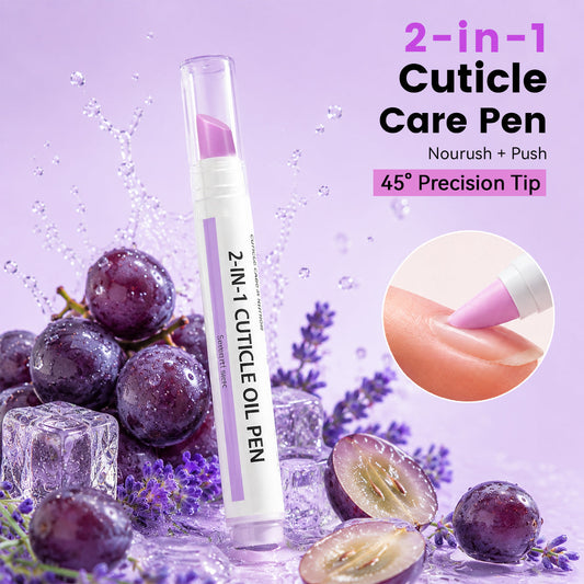 Cutivelle™ 2-in-1 Nagelhautpflege-Stift – Keramik-Pusher & Pflegeöl für glattere, gepflegte Nagelränder