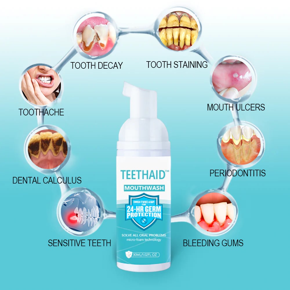 🔥 50% RABATT | BrightMint™ Premium Mundspülung – Für Frischen Atem & Strahlend Gepflegte Zähne