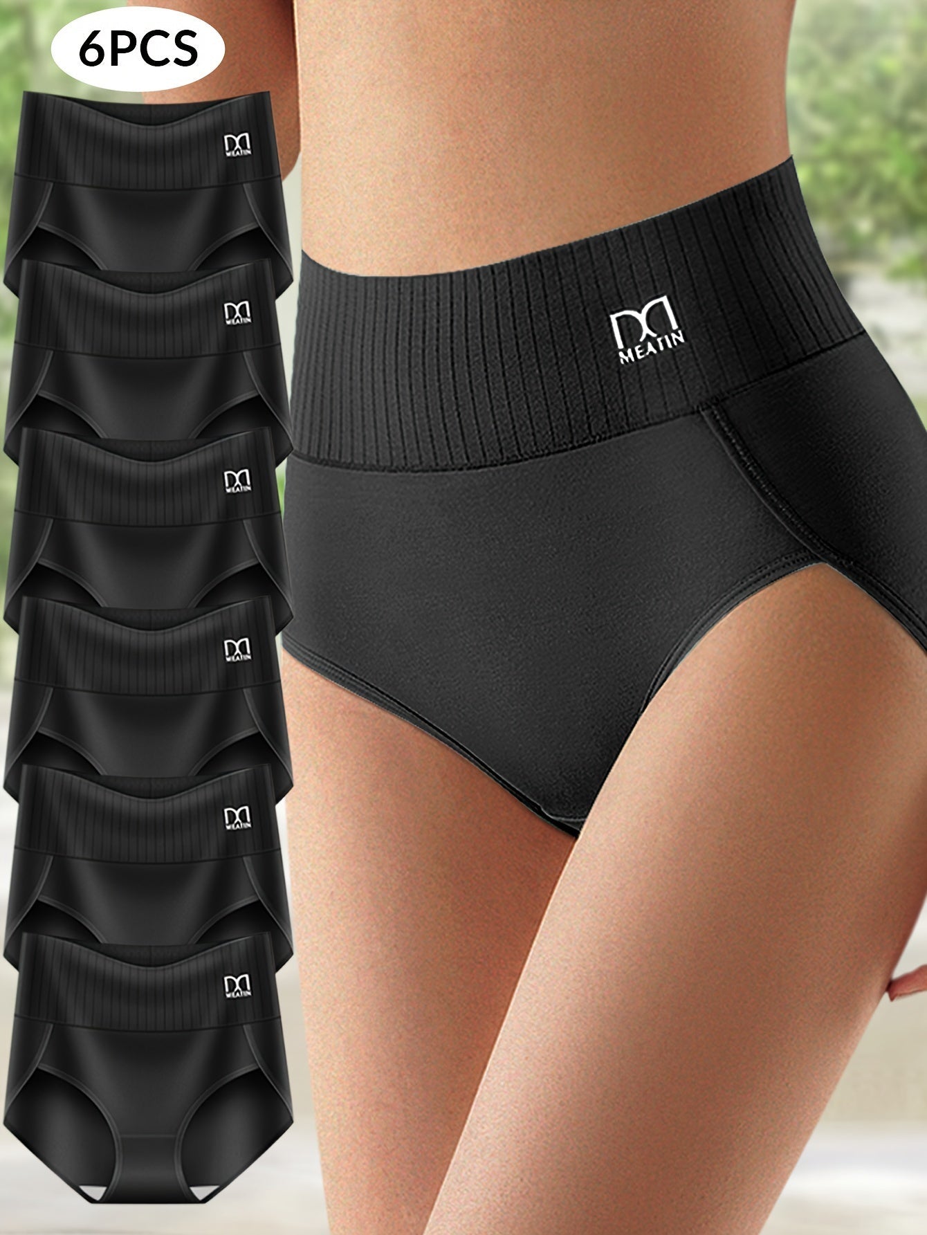 ComfortCurve™ 6er-Pack Hochtaillierte Stützslips mit Bauchunterstützung