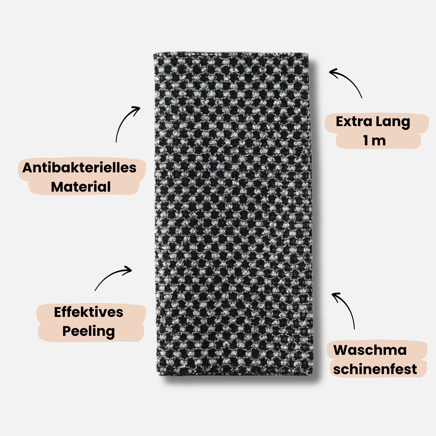 Antibakterielles Peeling-Tuch
