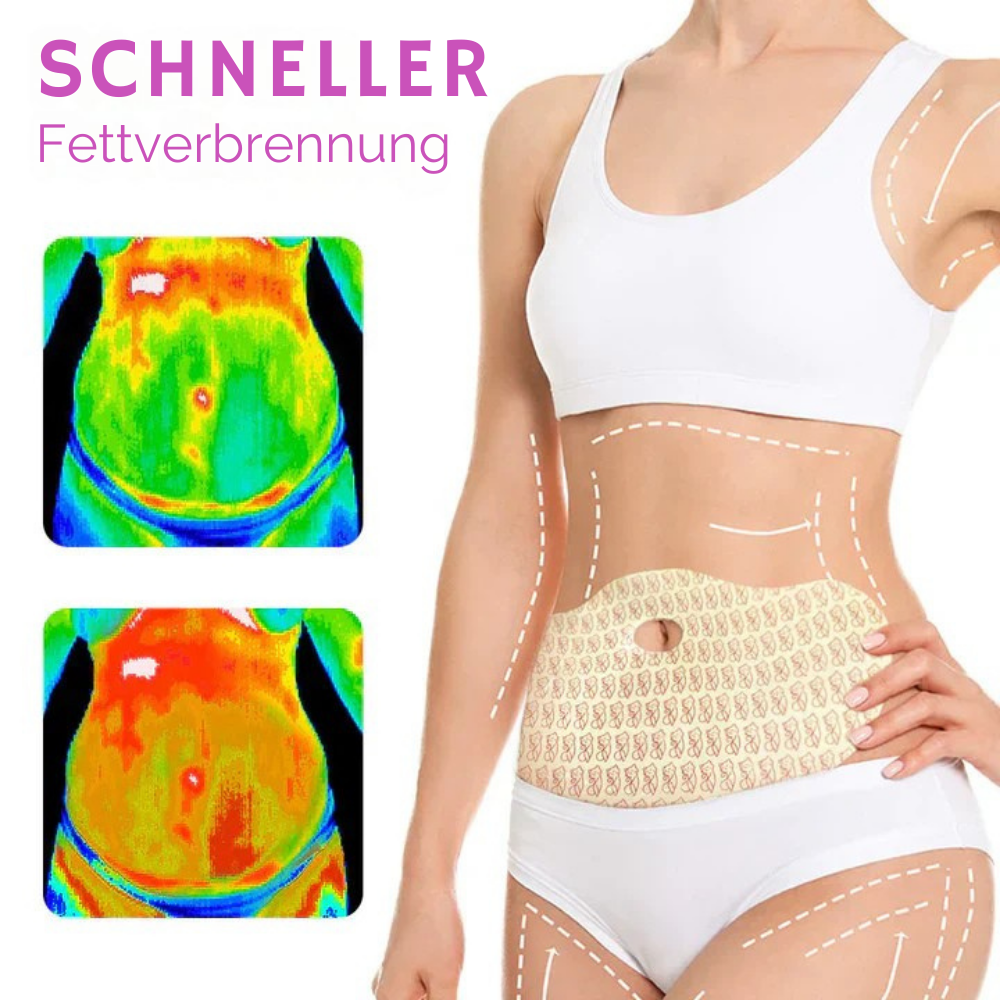 Schlankheits-Bauchpflaster | Pflanzliche Unterstützung für Bauchstraffung & Gewichtsmanagement | 10 Pflasters