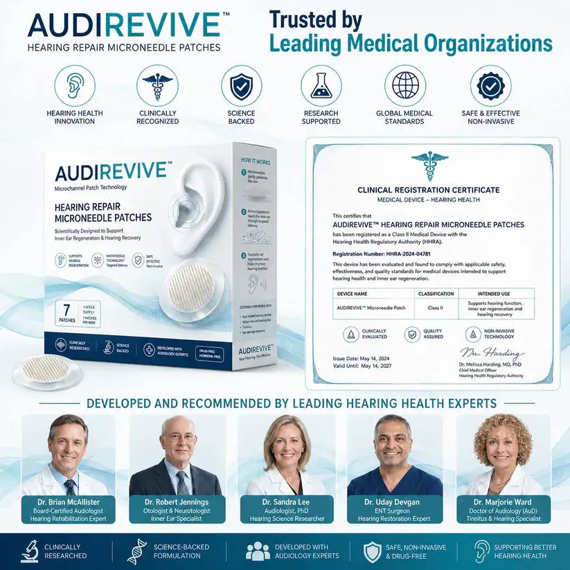 Hearviva™ Hör-Reparatur-Mikronadel-Pflaster – Unterstützung bei Hörverlust, Tinnitus & Ohrbeschwerden