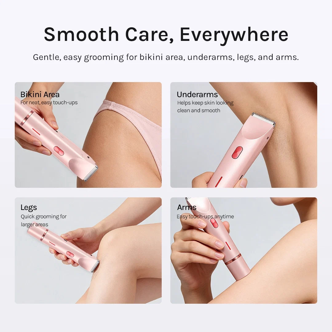 SilkTrim™ 2-in-1 Bikini- & Körperhaartrimmer – Für sanfte, gepflegte Haut