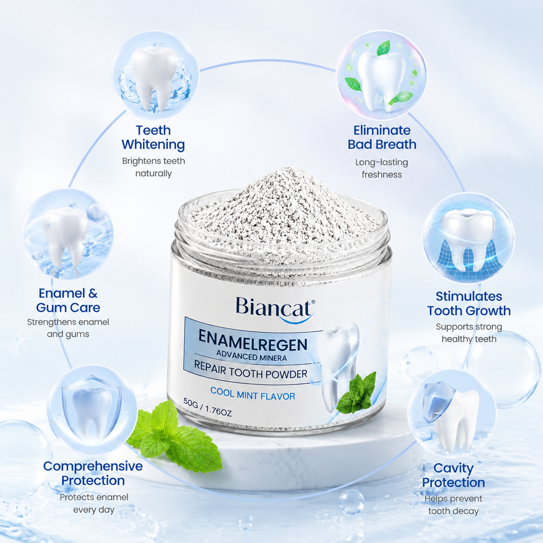 EnamelVera™ Mineral-Zahnpulver – Zahnschmelz remineralisieren, Zähne glätten & Oberflächenverfärbungen reduzieren