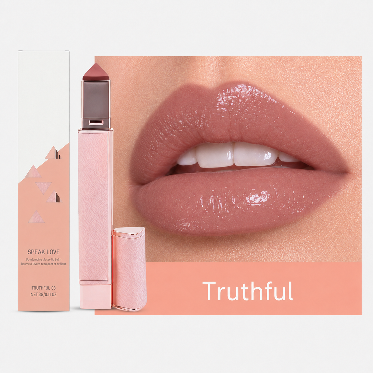 Plumpéa™ Hydratisierender Lip-Plumping-Gloss-Balsam – Voluminöse Lippen & intensiver Glanz