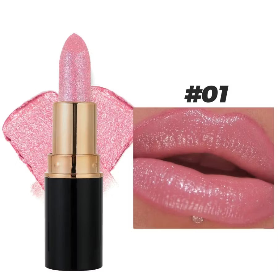 DiamondGlitz™ Glitzer-Lippenstift – Wasserfester Metallic-Look für strahlende Lippen