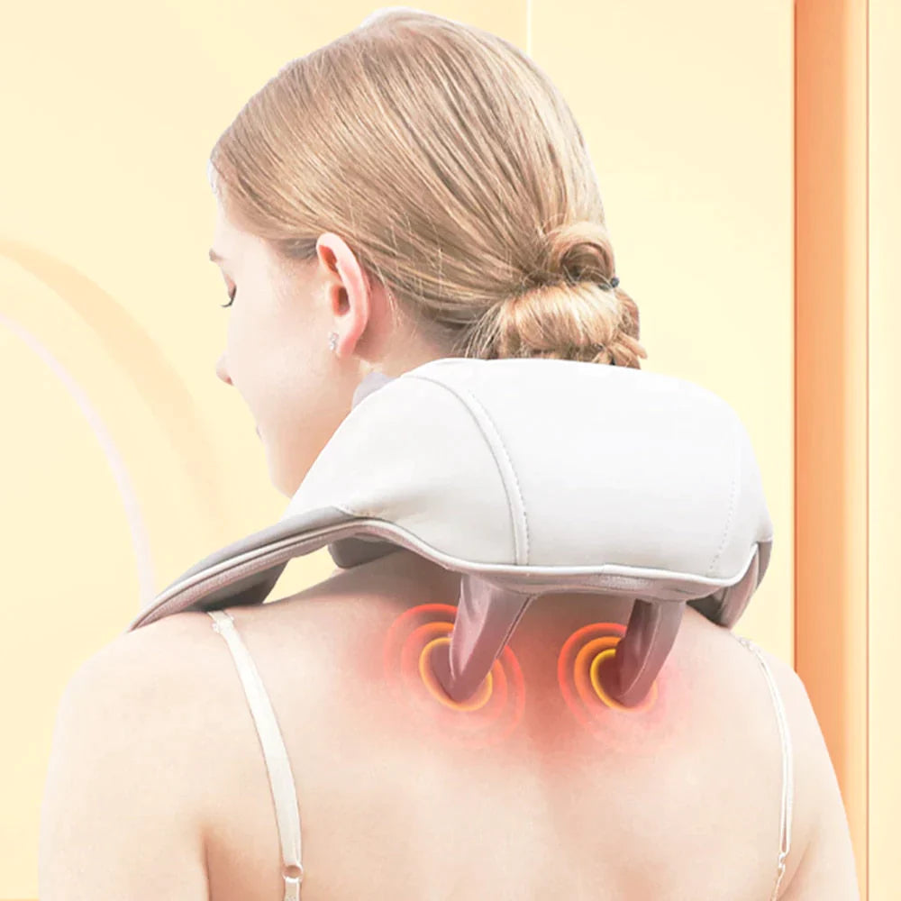 SootheFlex™ Nackenmassagegerät mit Wärme – Für Entspannte Schultern & Mehr Bewegungsfreiheit