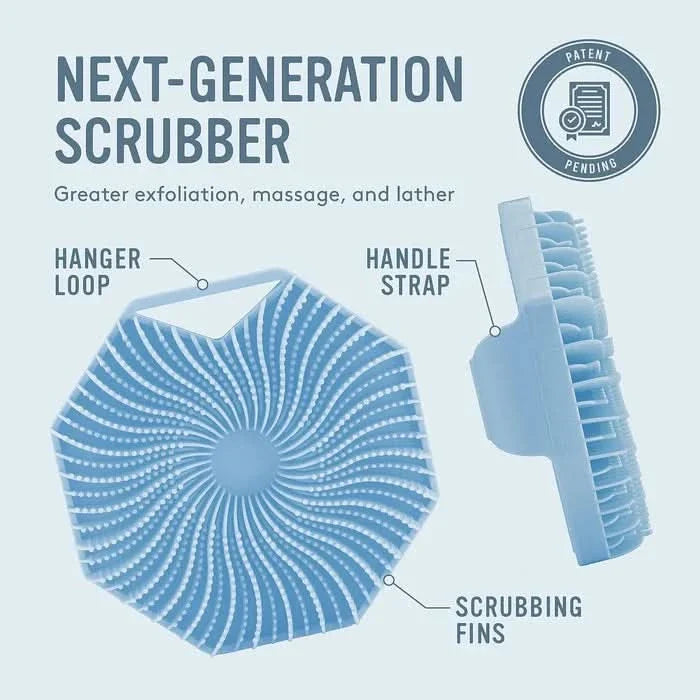 PureGlow™ Hygienische Körper-Peelingbürste – Für glatte & strahlende Haut