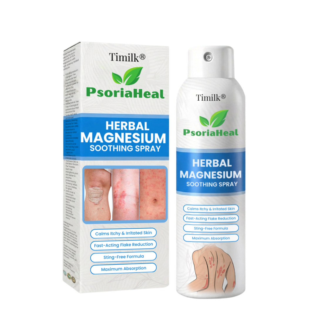 DermaMagna™ PsoriaHeal Magnesium Beruhigungsspray – Schnelle Linderung bei Juckreiz, Rötungen & Hautreizungen