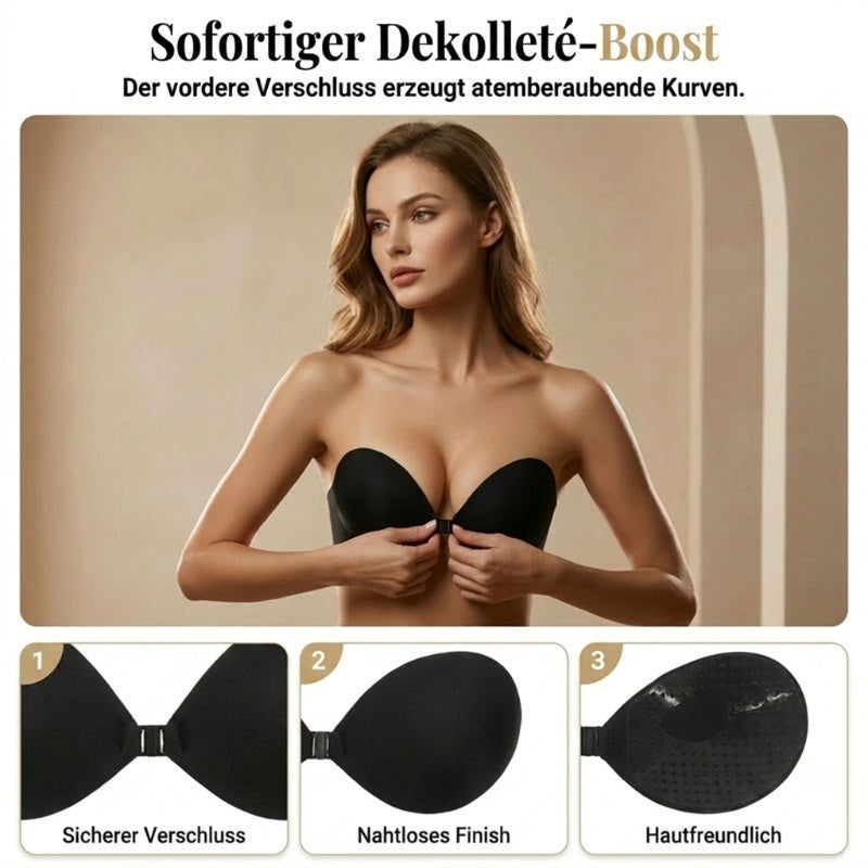 💗2 zum Preis von 1 – 2 Paar | 🎁Selbstklebende, unsichtbare BHs mit Raffungen