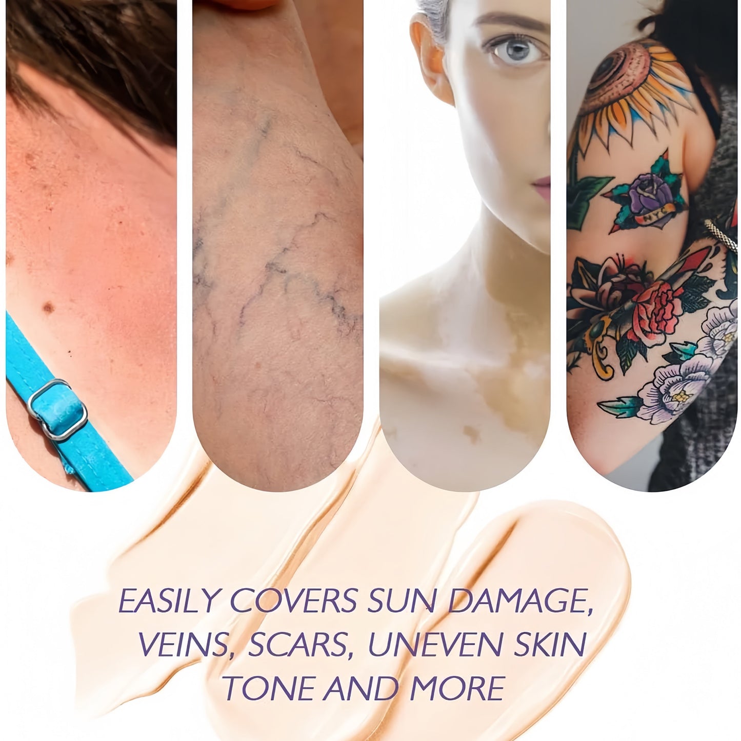 Körper-Make-up für ein makelloses Hautbild