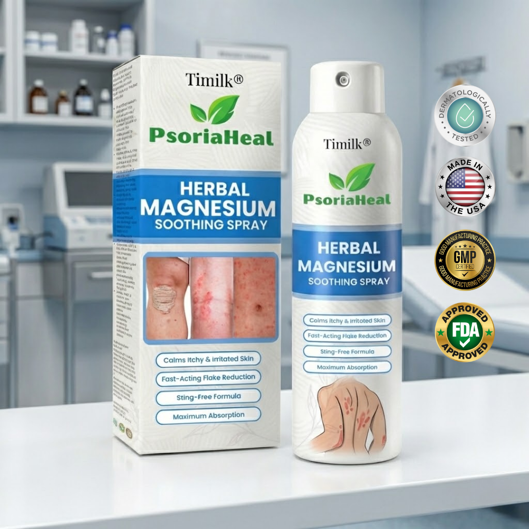 DermaMagna™ PsoriaHeal Magnesium Beruhigungsspray – Schnelle Linderung bei Juckreiz, Rötungen & Hautreizungen