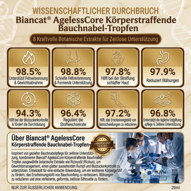 Vireluna™ Körperstraffende Bauchnabel-Tropfen – Für eine schlankere Taille & straffere Bauchhaut