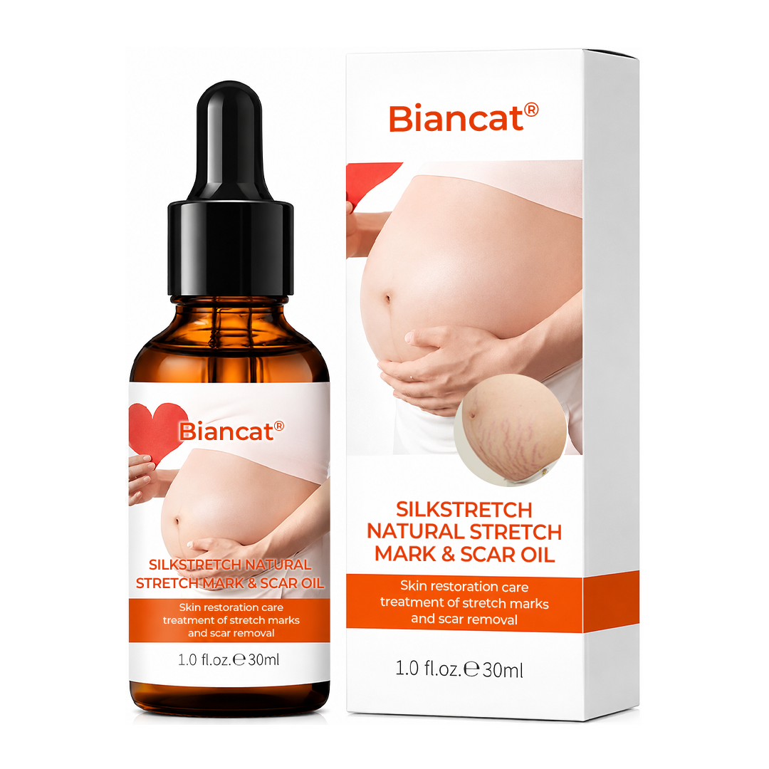 DermaSilk™ Stretch Mark & Scar Oil – Natürlich pflegen, glätten & das Erscheinungsbild von Dehnungsstreifen reduzieren