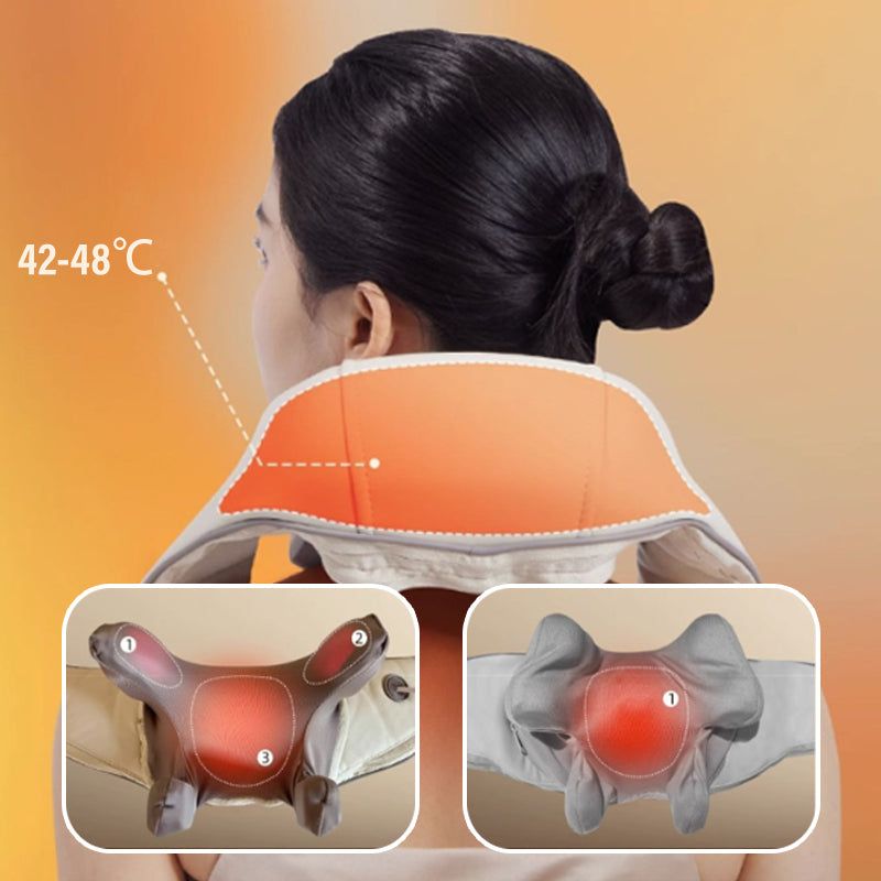 SootheFlex™ Nackenmassagegerät mit Wärme – Für Entspannte Schultern & Mehr Bewegungsfreiheit
