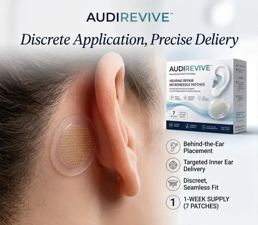 Hearviva™ Hör-Reparatur-Mikronadel-Pflaster – Unterstützung bei Hörverlust, Tinnitus & Ohrbeschwerden