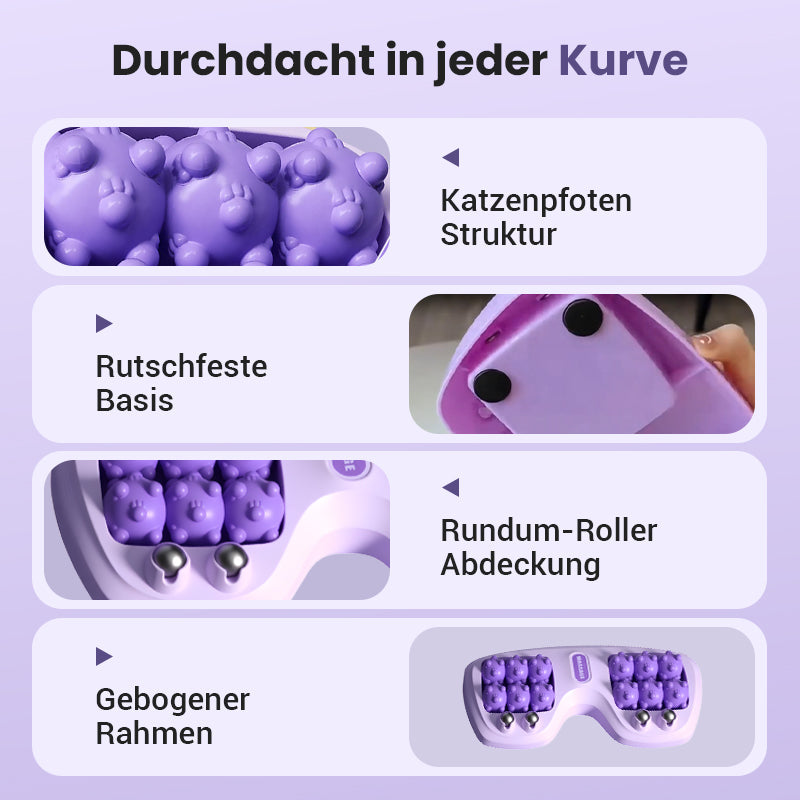 💜Tragbare Doppelfußmassagewalze💜