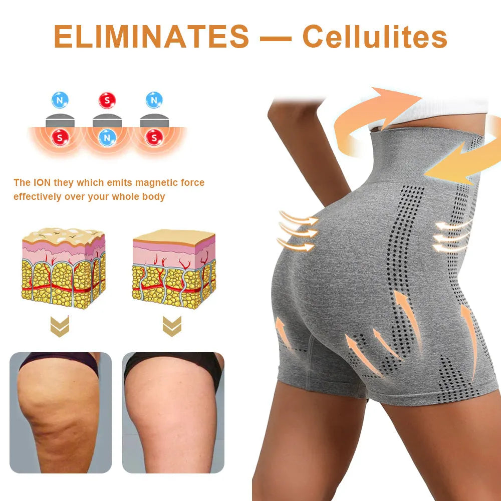 CurveViva™ Micro-Vibrations-Massage Ice-Silk Shaping Shorts – Körperformung, Fettverbrennung & Entgiftung