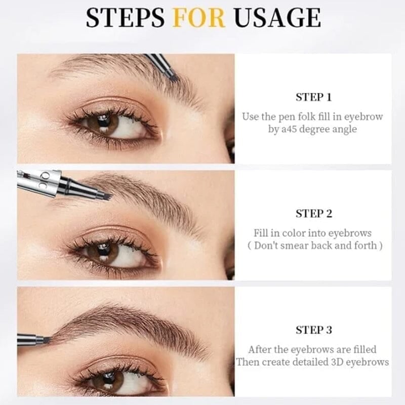 3D Microblading Augenbrauenstift | Natürlich volle Brauen in Sekunden