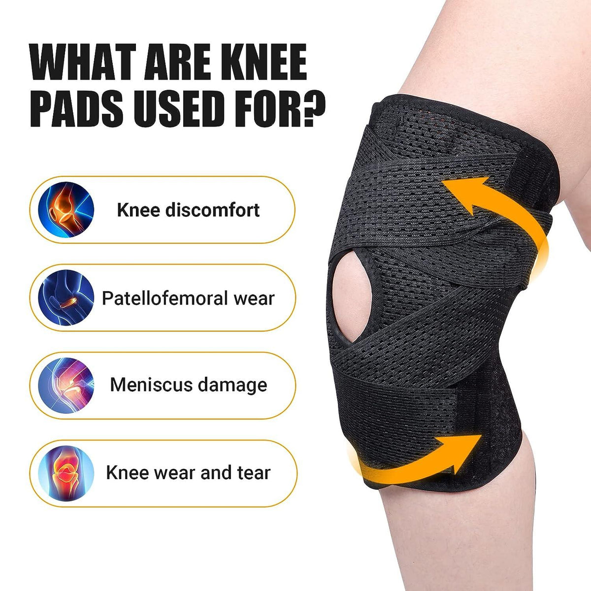 Kinetra™ 360° Kniebandage – Stabilität, Schmerzlinderung & Unterstützung bei jeder Bewegung