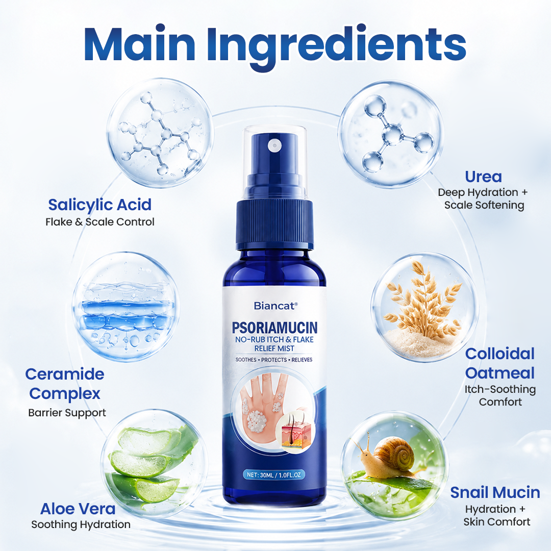PsoriaVelle™ No-Rub Psoriasis Spray – Gezielte Pflege bei Juckreiz & Schuppen