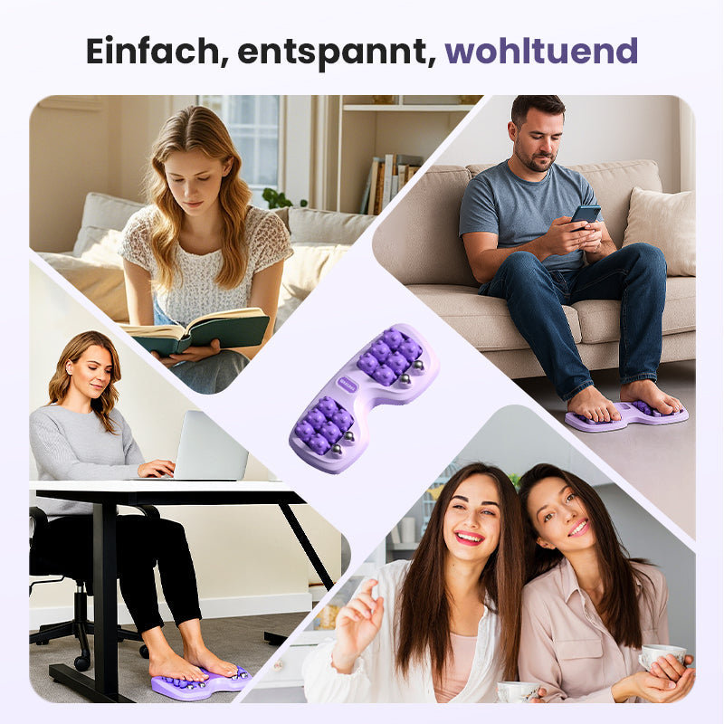 💜Tragbare Doppelfußmassagewalze💜