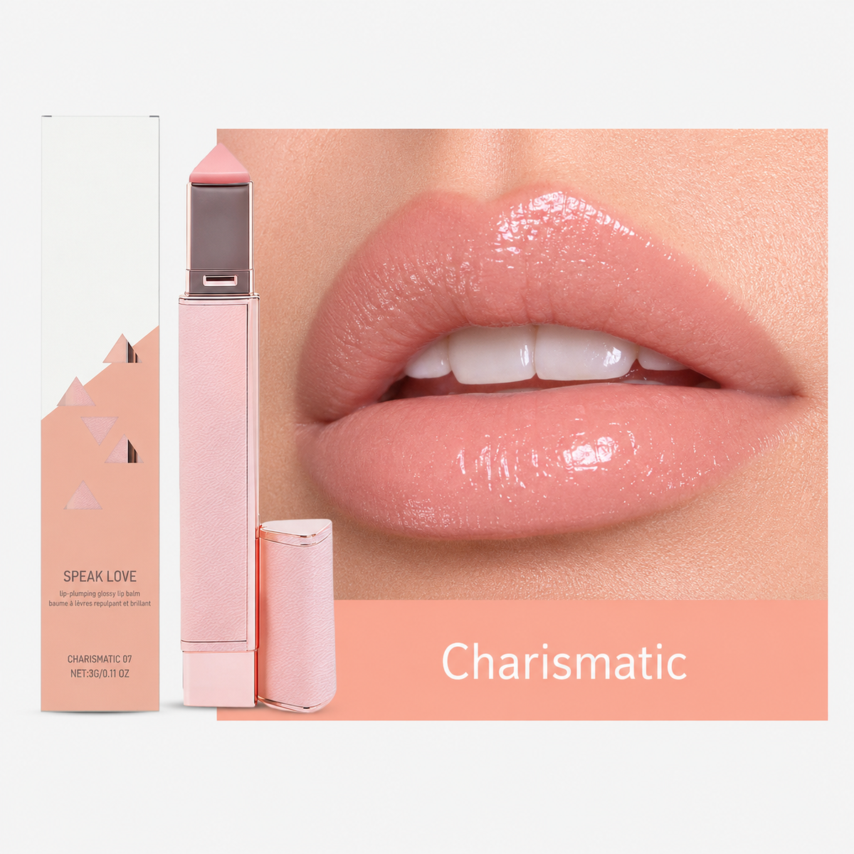 Plumpéa™ Hydratisierender Lip-Plumping-Gloss-Balsam – Voluminöse Lippen & intensiver Glanz