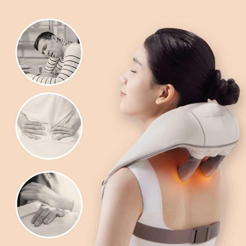 SootheFlex™ Nackenmassagegerät mit Wärme – Für Entspannte Schultern & Mehr Bewegungsfreiheit