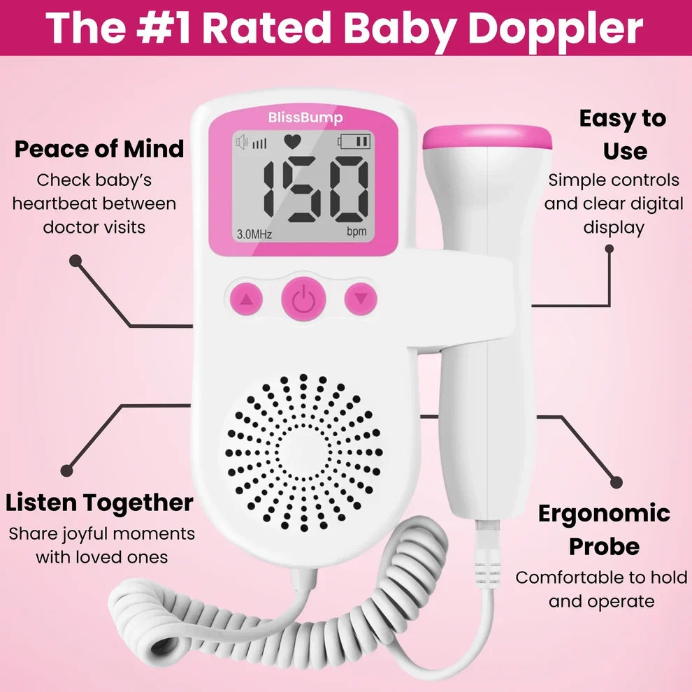 FetaVibe™ BabyBeat Fetal-Doppler – Herzschlag des Babys zu Hause hören & Schwangerschaft bewusster erleben