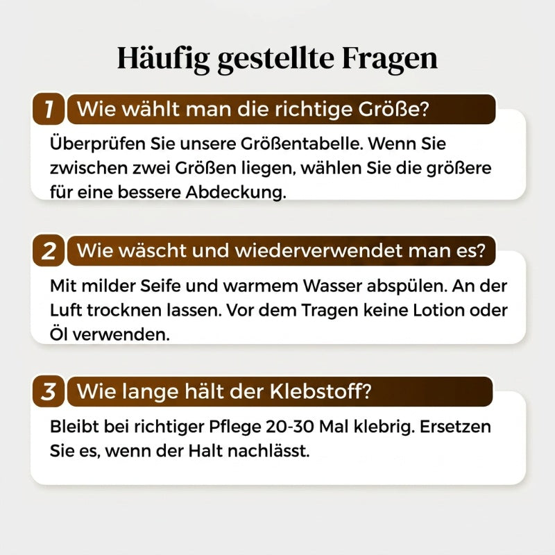 💗2 zum Preis von 1 – 2 Paar | 🎁Selbstklebende, unsichtbare BHs mit Raffungen