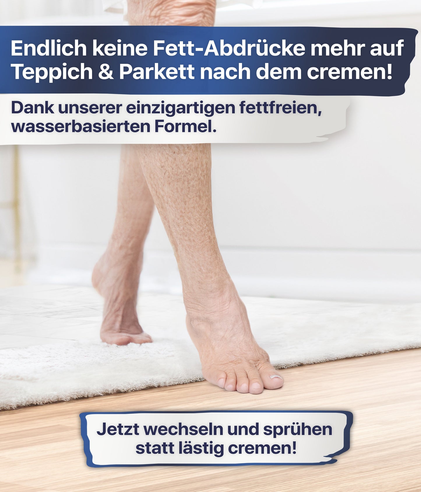 Fußspray auf Wasserbasis