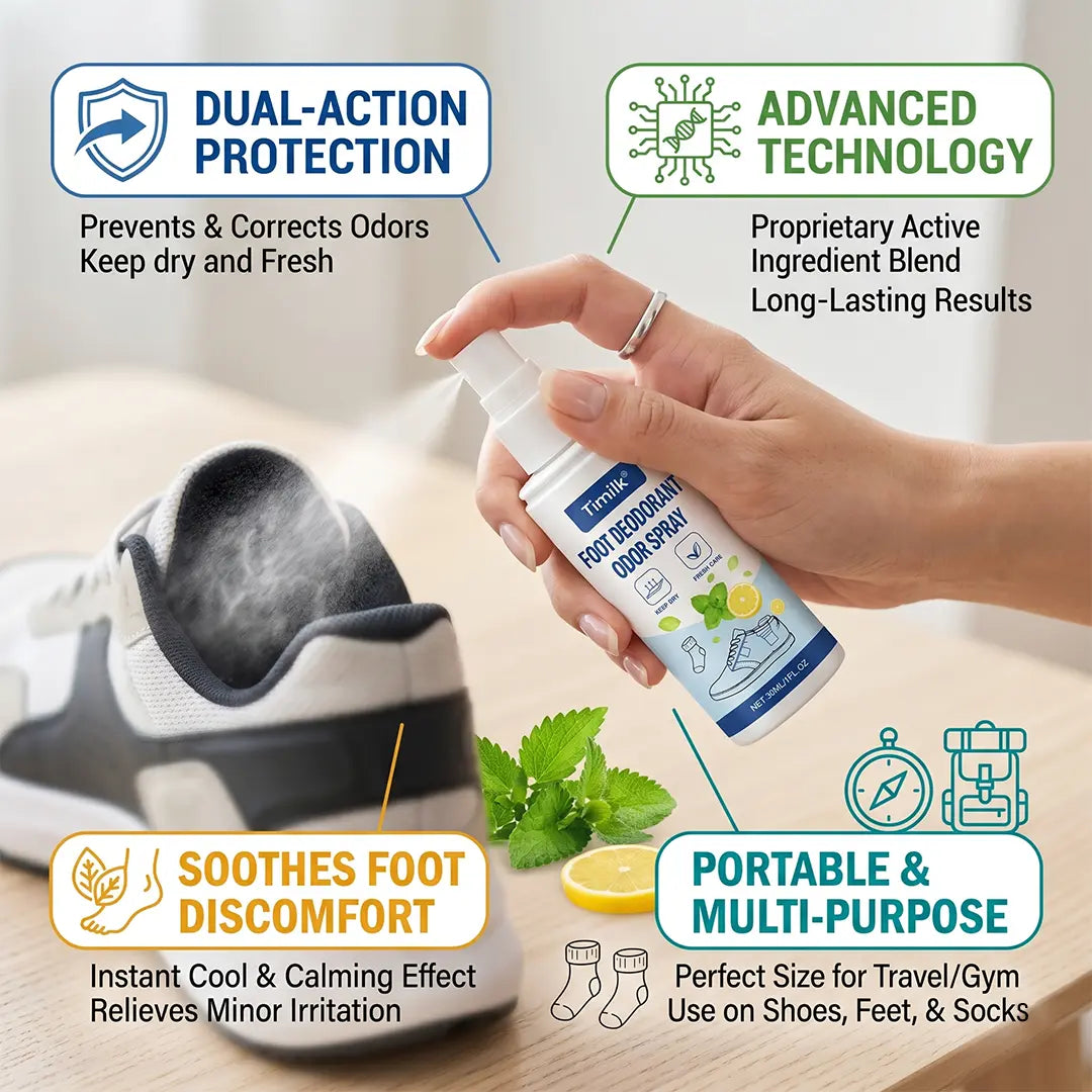 AuréFeet™ Fuß-Deodorant Spray – Gegen Fuß- & Schuhgeruch für langanhaltende Frische