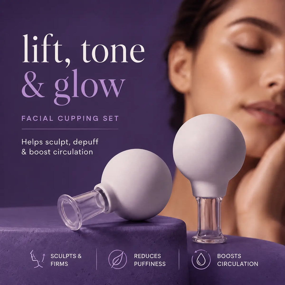 ContourÉlan™ Gesichtsschröpf-Set – Gesicht konturieren, Schwellungen reduzieren & für mehr Glow sorgen