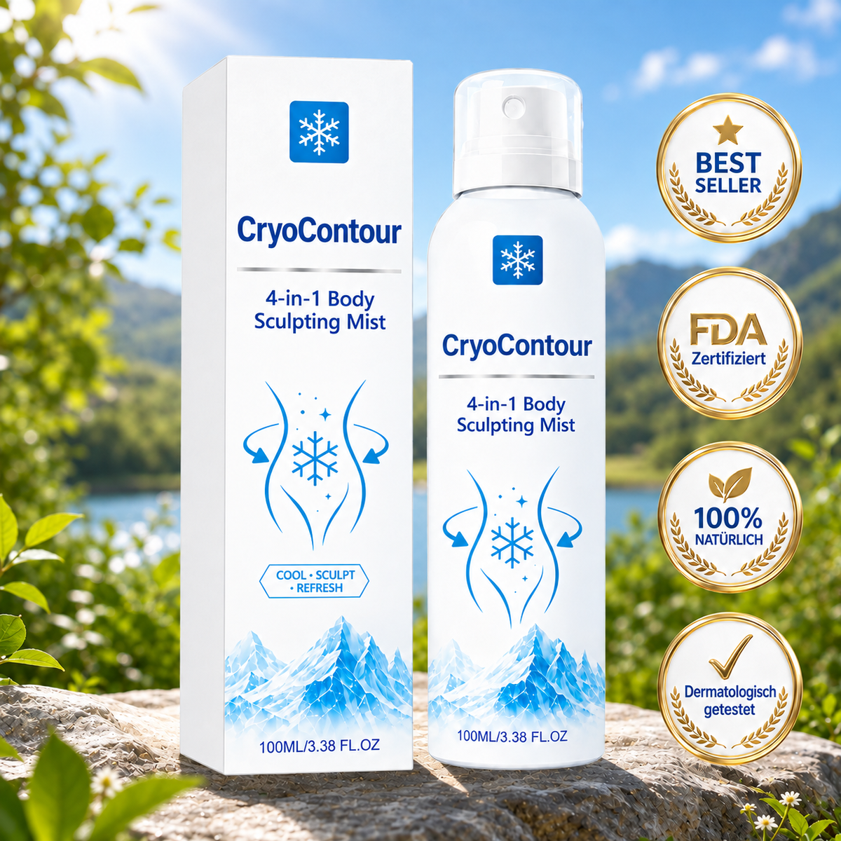 SculptFrost™ 4-in-1 Körperformungs-Spray – Körperkonturen definieren, Fettabbau unterstützen & kühlende Frische genießen