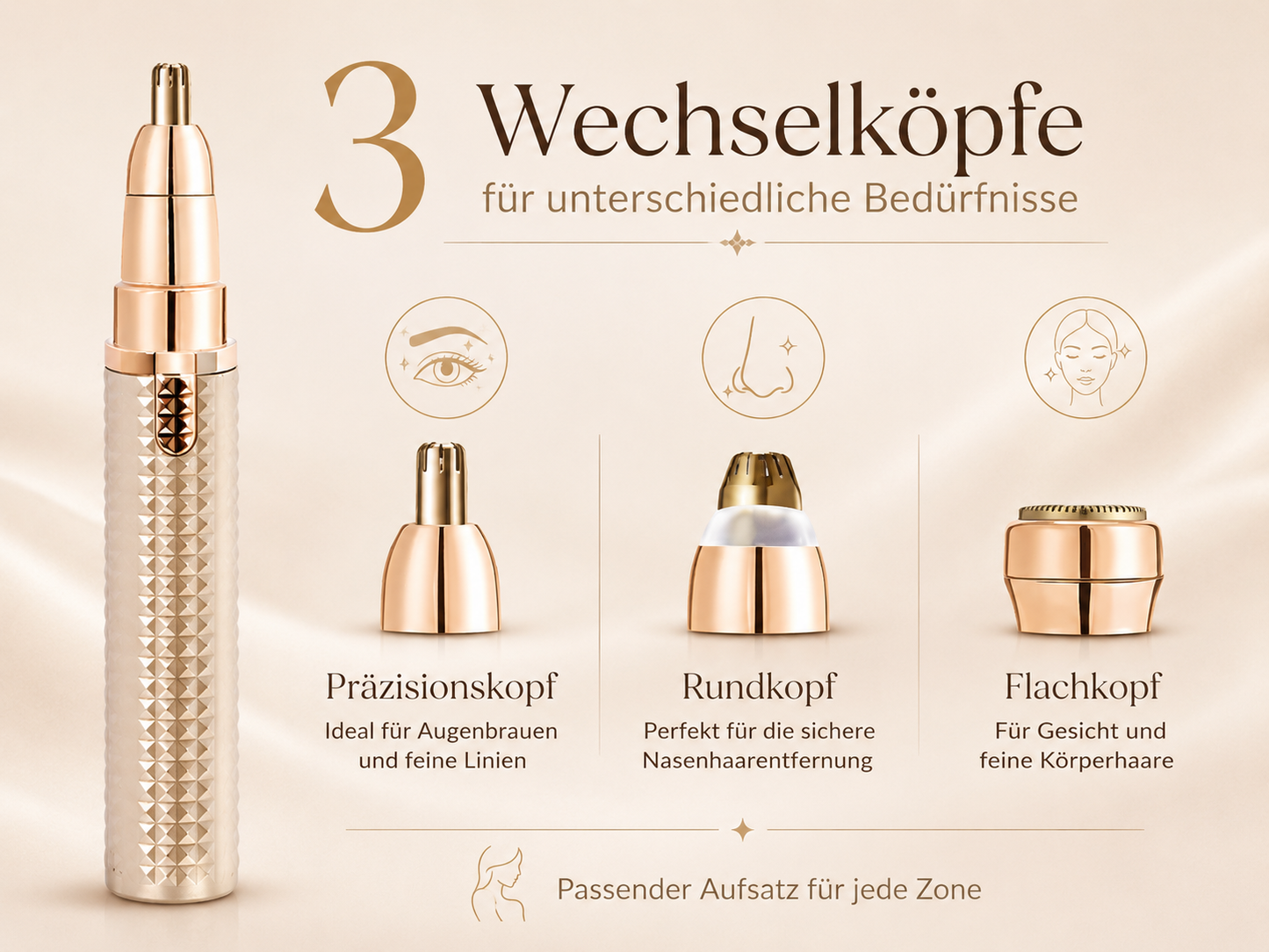 Tragbarer, multifunktionaler elektrischer Augenbrauenschneider